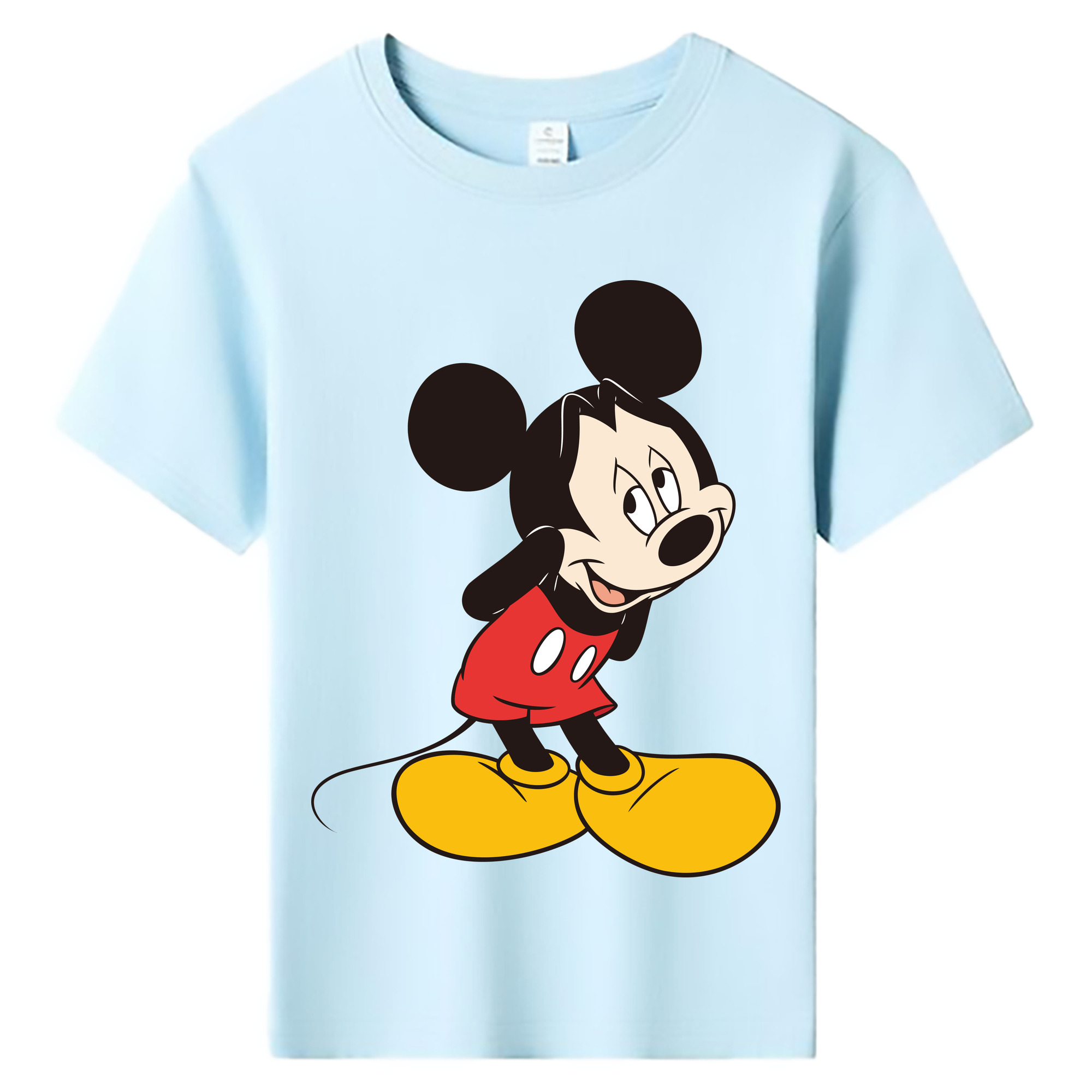 ミッキーマウス Mickey Mouse 綿100％キッズTシャツ（フロントプリント）